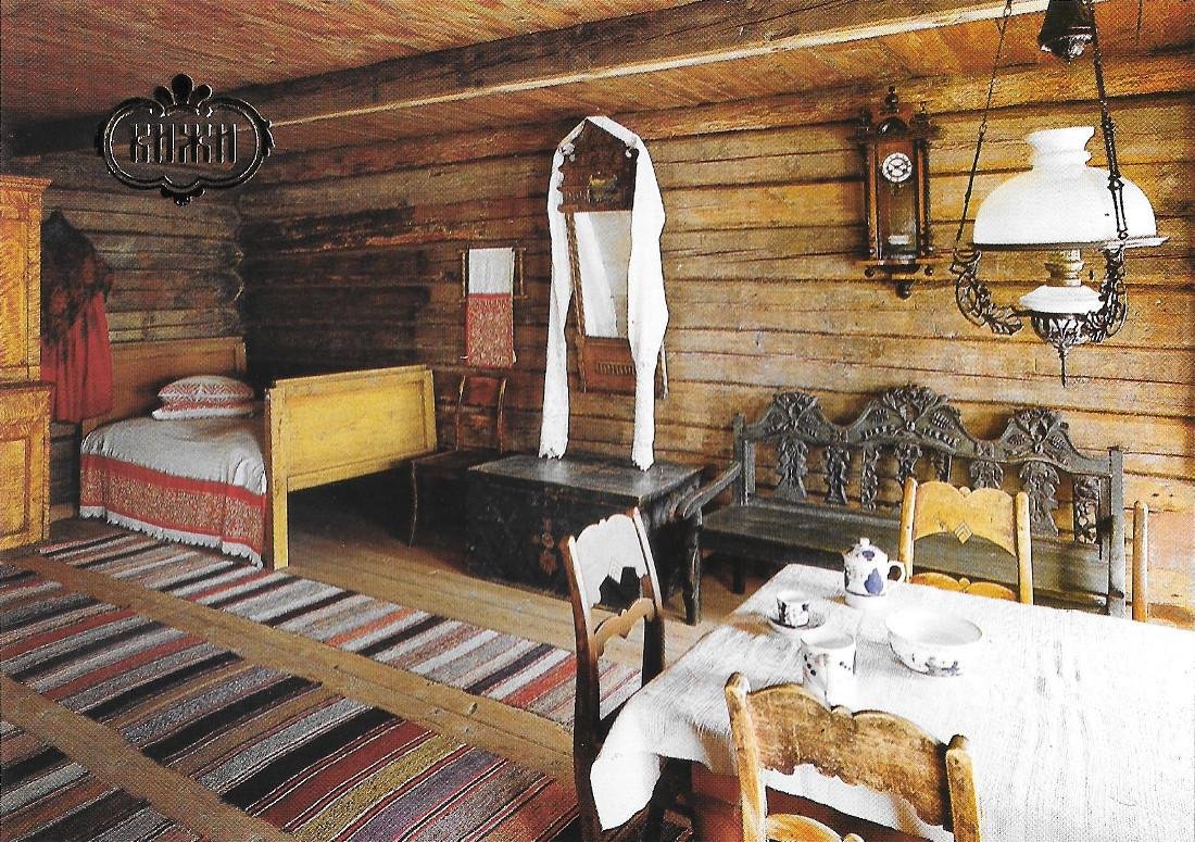 Kizhi. Clean part of Oshevnev's house. Non viaggiata