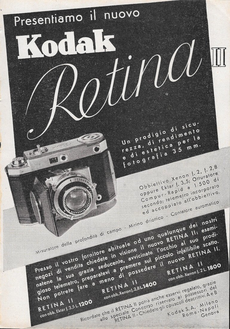 Kodak Retina - Advertising 1937