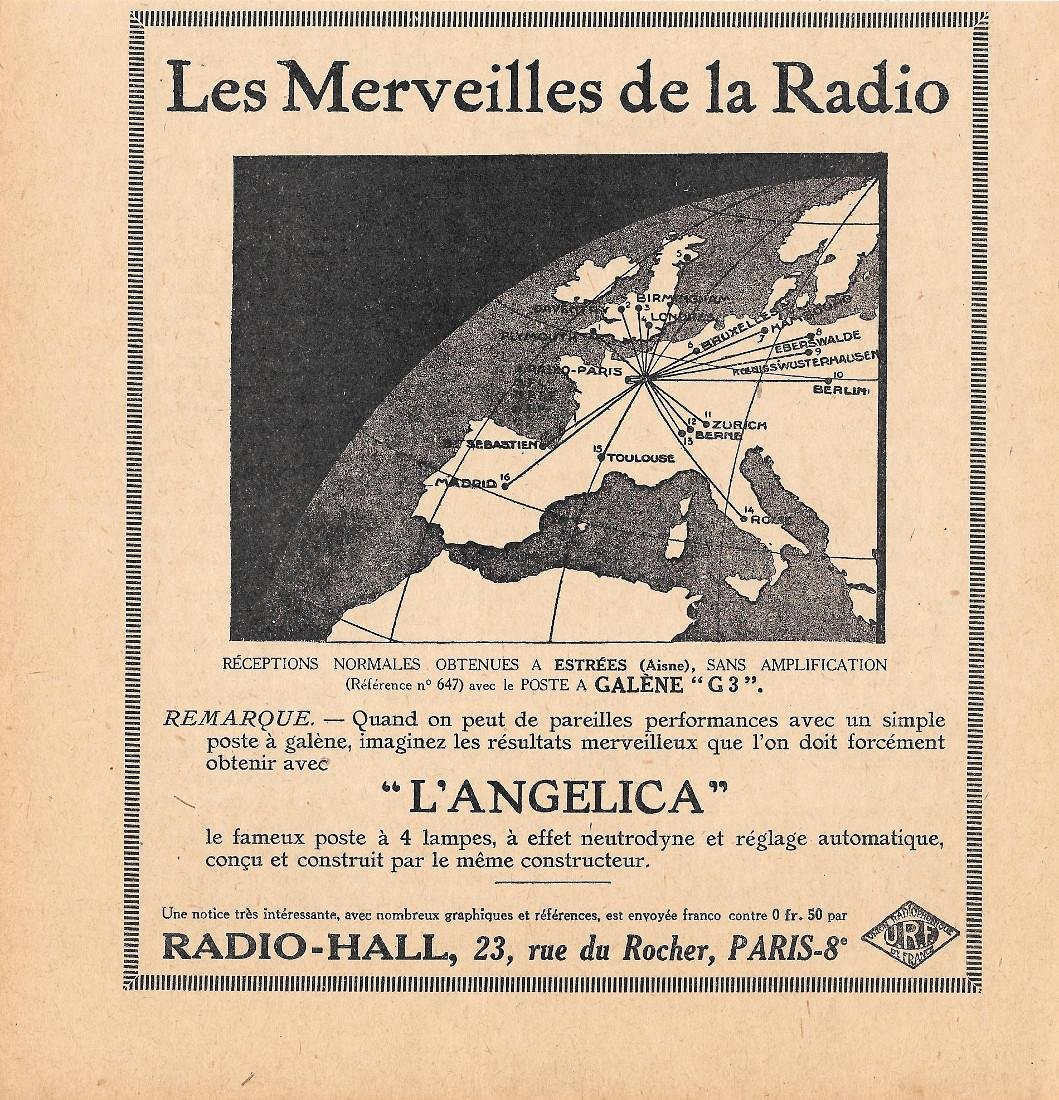 L'Angelica. Les Merveilles de la radio. post à 4 lampes. …