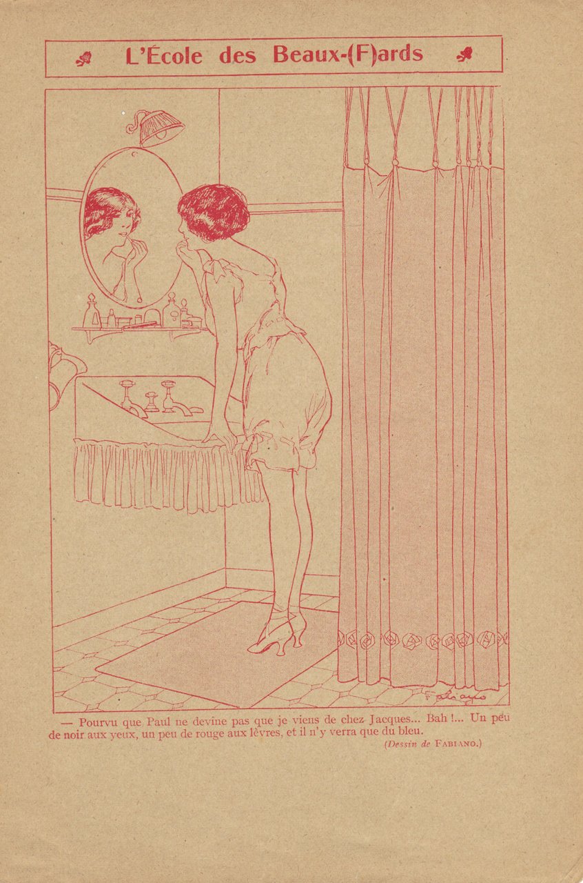 L'ecole des beaux-(f)ards. (ill. Fabiano). Stampa 1913