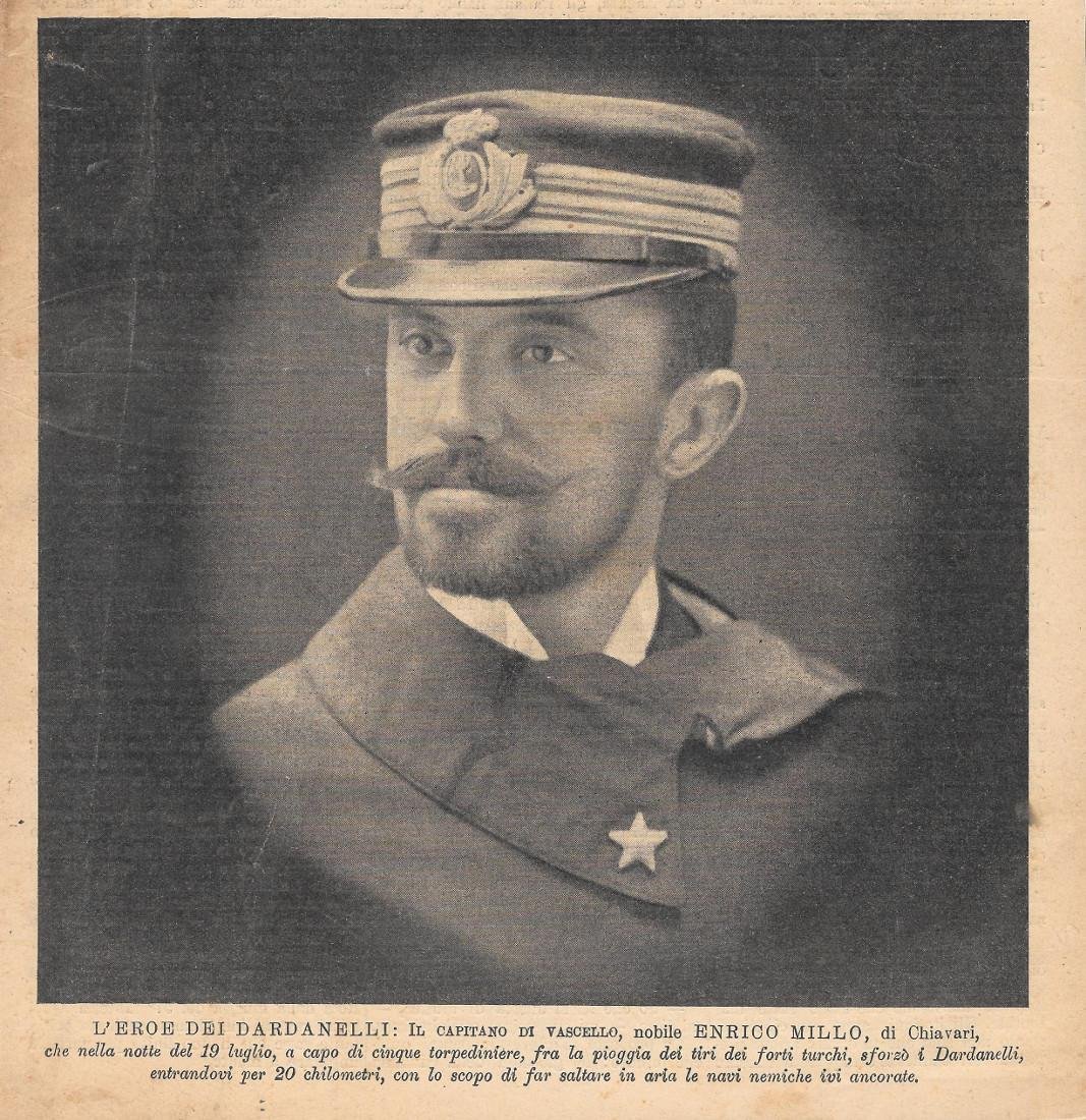 L'eroe dei Daranelli: capitano di vascello, nobile Enrico Millo. Stampa …