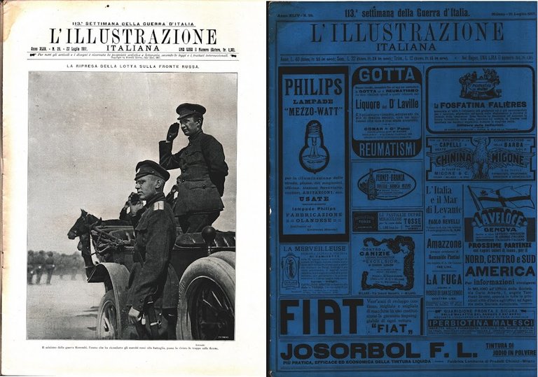L'Illustrazione Italiana. N. 29, 22 luglio 1917. Anno XLIV
