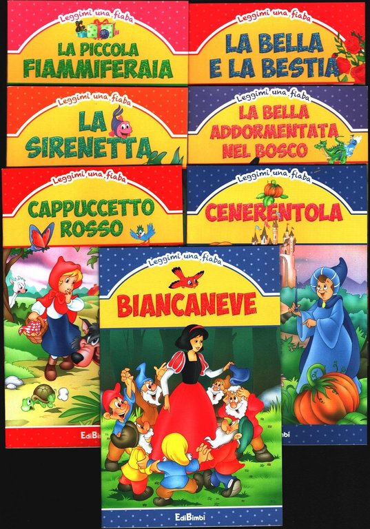 La Bella e la Bestia-La bella addormentata nel bosco-La piccola fiammiferaia-Cenerentola-La Sirenetta-Cappuccetto Rosso - Biancaneve