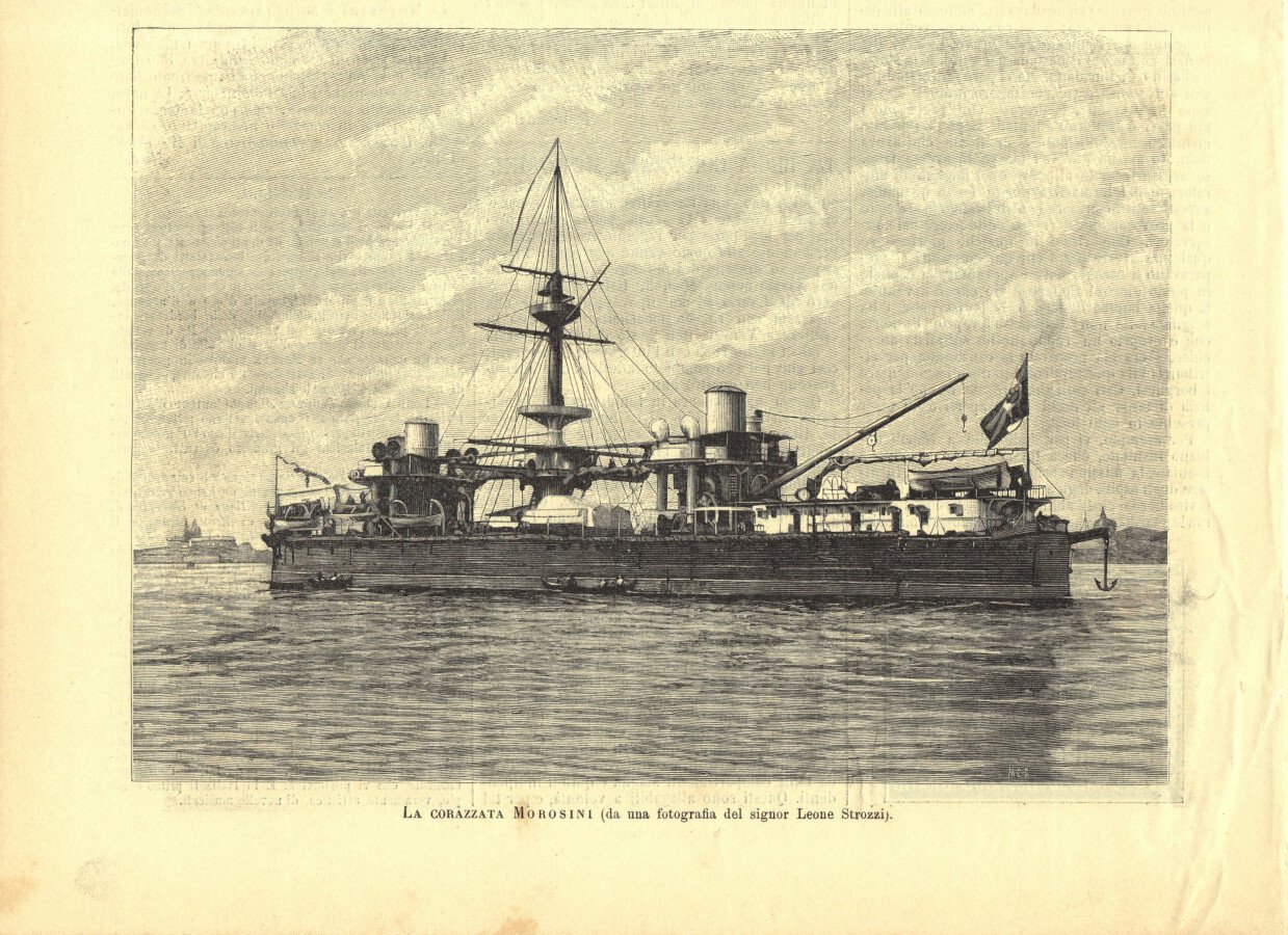 La corazzata Morosini. Immagine 1889