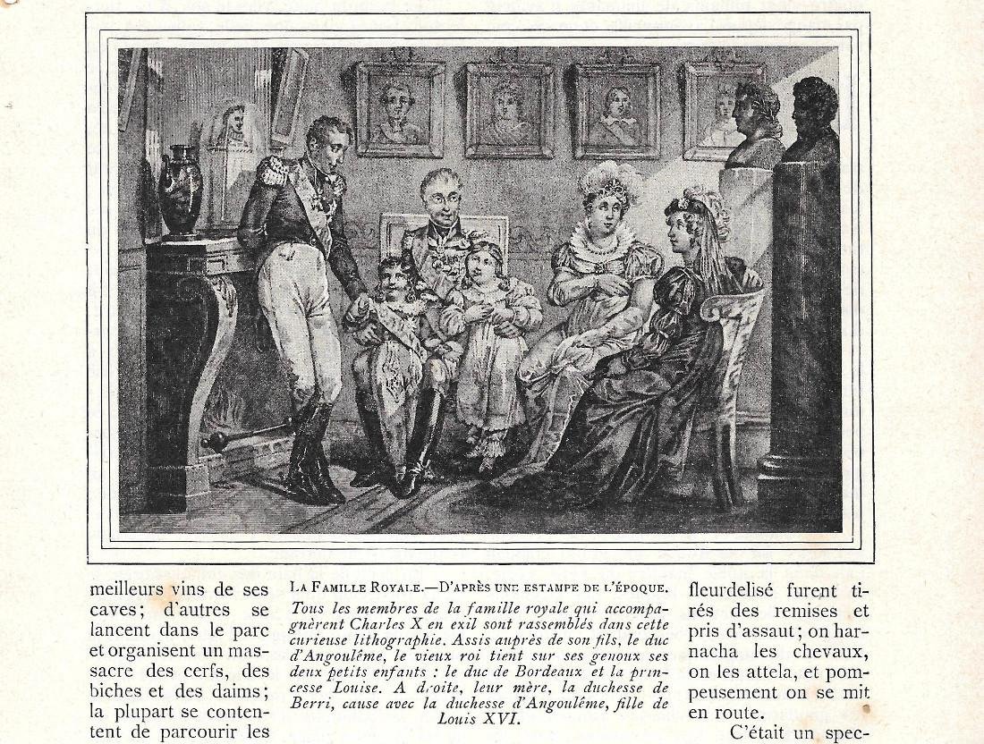 La famille royale de Charles X, d'apres une etampe de …