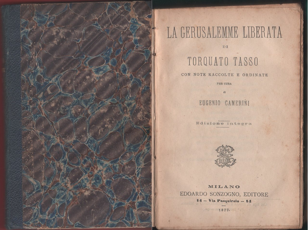 La Gerusalemme liberata. Con note raccolte e ordinate per cura …