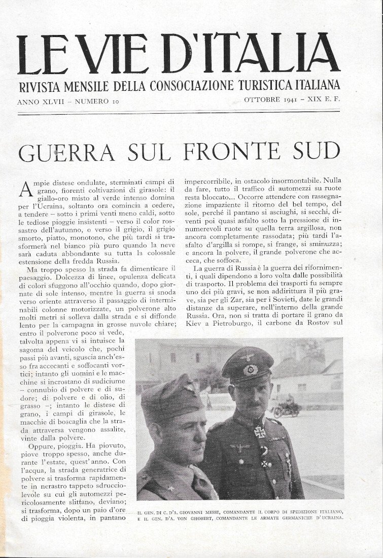 La guerra sul fronte sud - estratto 1941