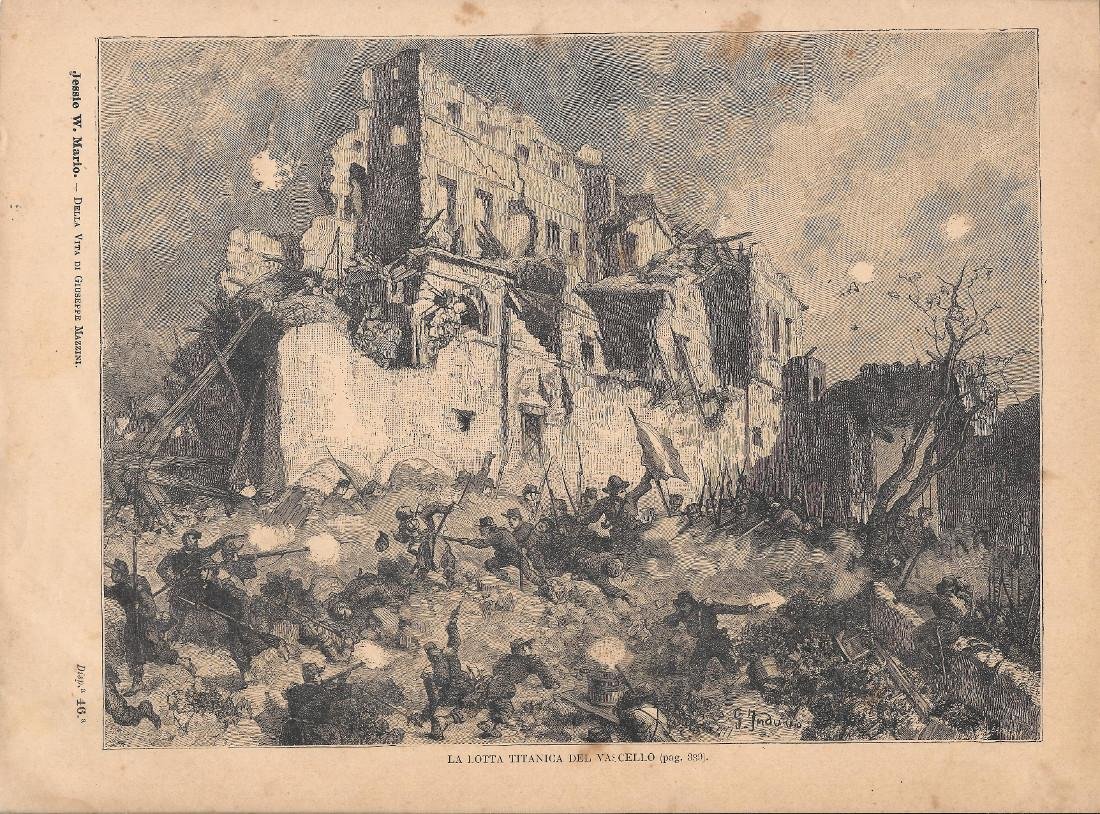 La lotta titanica del Vascello. Stampa 1891