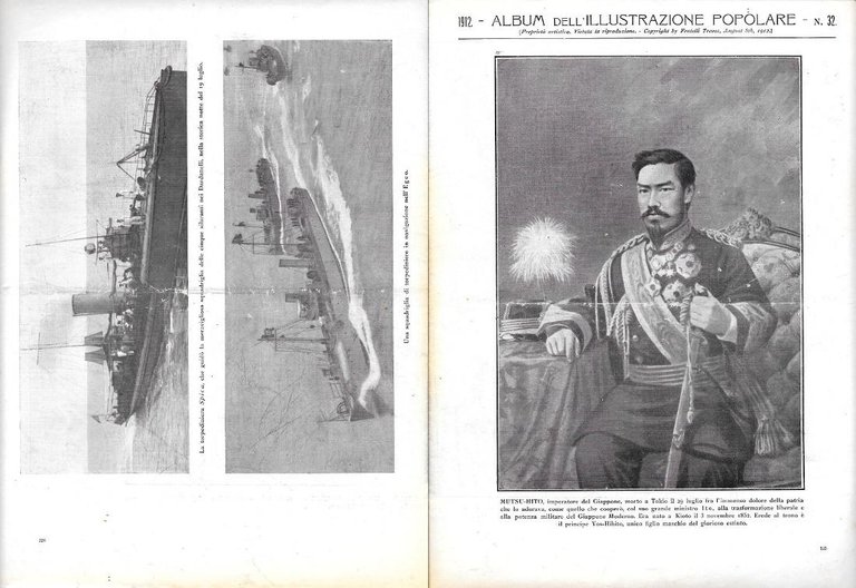 La nuova Borsa a Genova / Mutsu-Hito / Torpediniere. Stampa …