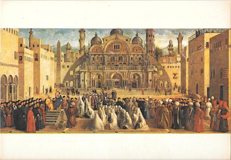 La Predica di S. Marco (G. e G. Bellini)). Milano, Brera. Non viaggiata