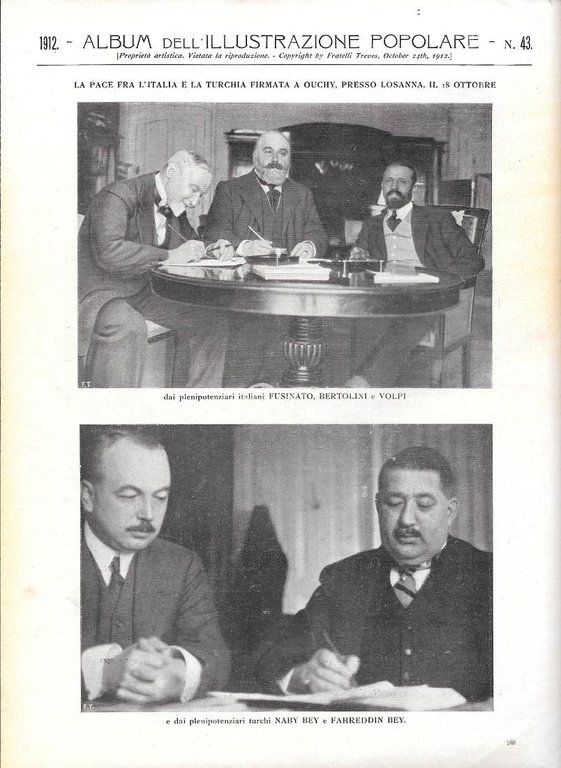 La prima macchina agricola a Derna / I plenipotenziari italiani …