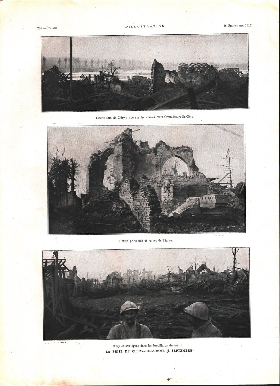 La prise de Clery sur Somme (WWI). Immagine 1916