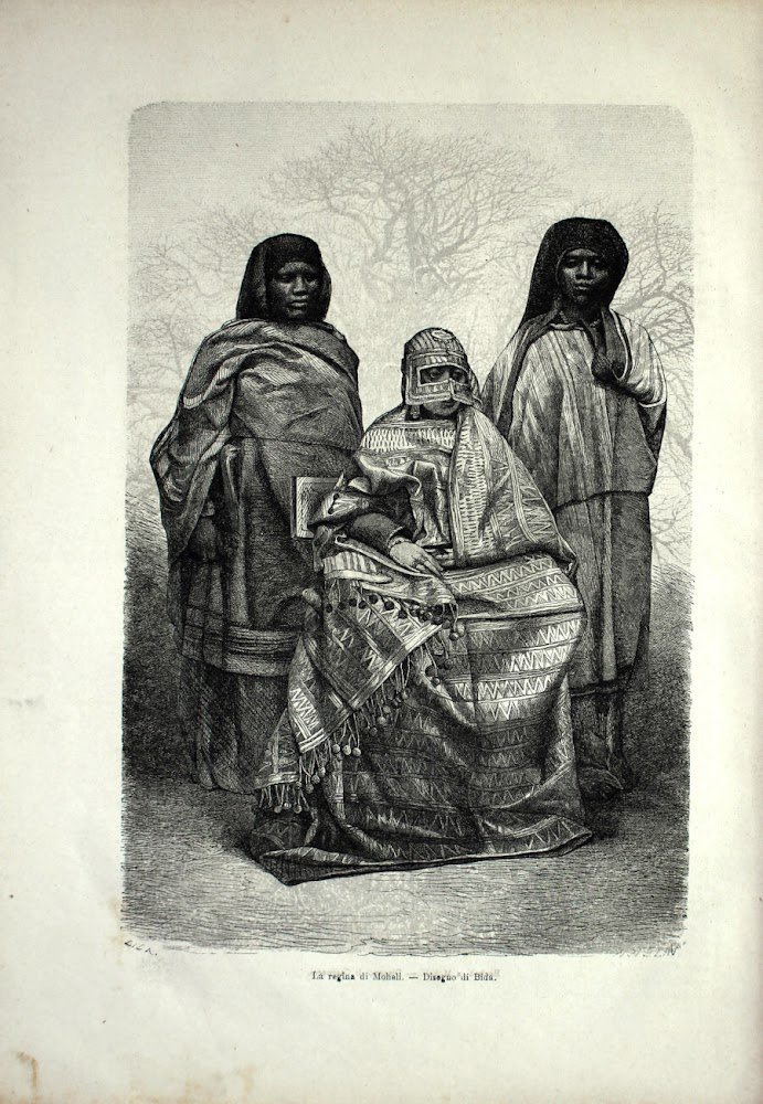 La regina di Moheli (Comore). Stampa 1864