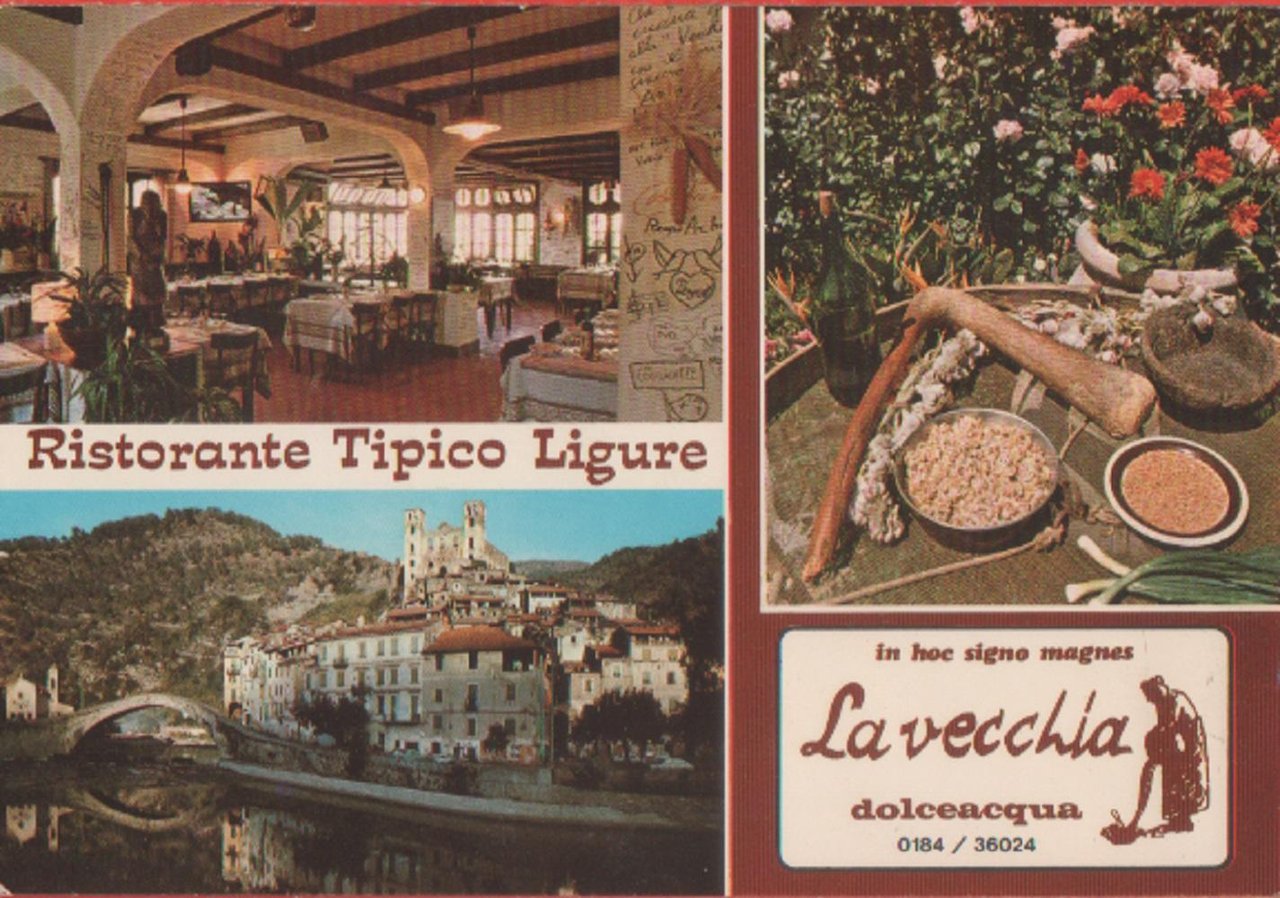 La vecchia, ristorante tipico ligure. Dolceacqua (IM). Non viaggiata