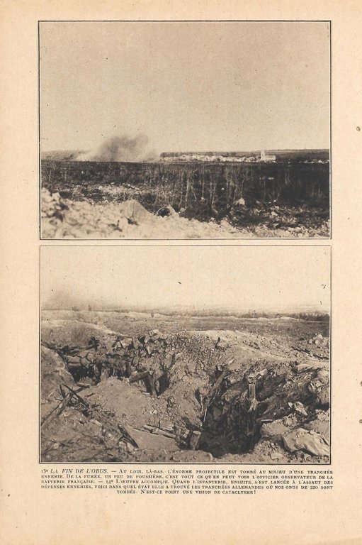 La vie del'obus / La fin de l'obus. Stampa 1915, …