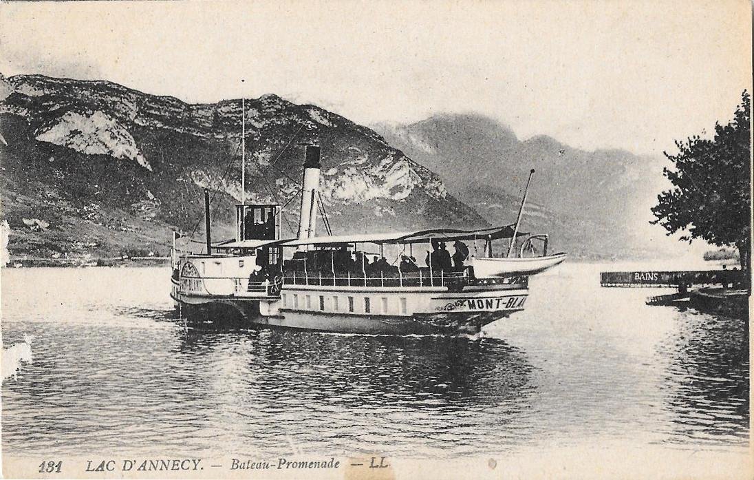 Lac d'Annecy. Bateau Promenade. Non viaggiata