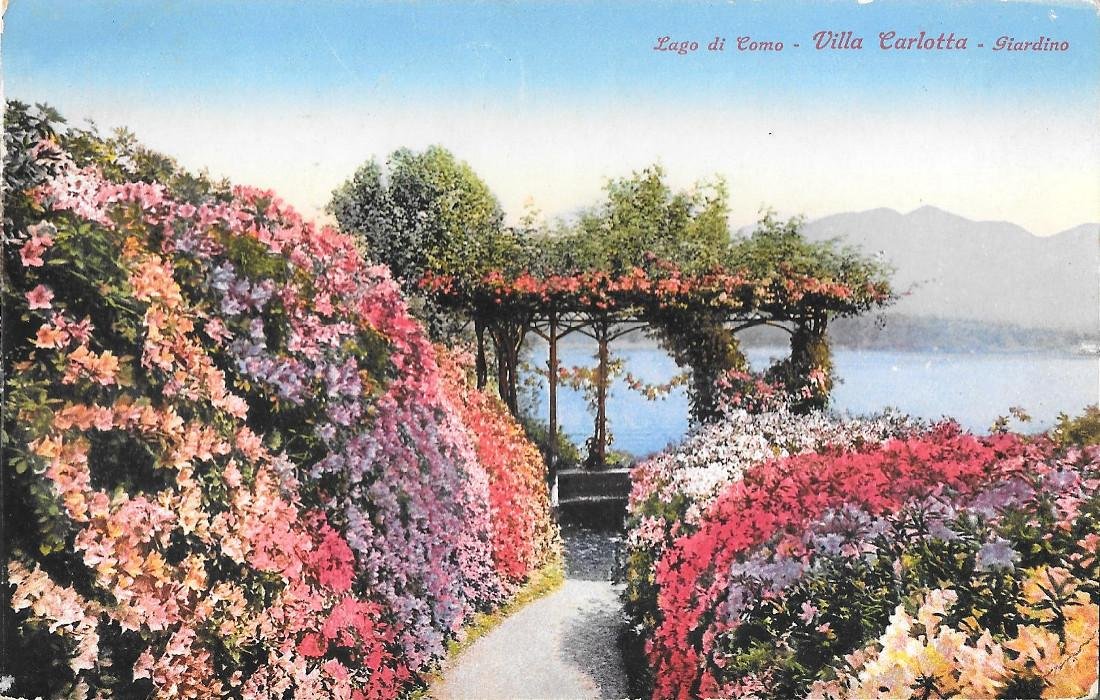 Lago di Como. Villa Carlotta. Giardino. Non viaggiata, originale