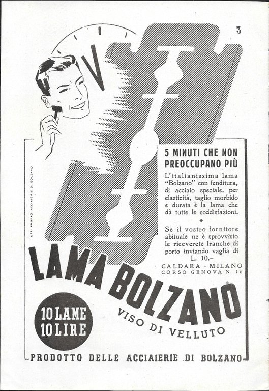 Lama Bolzano - Borsalino - Advertising 1942