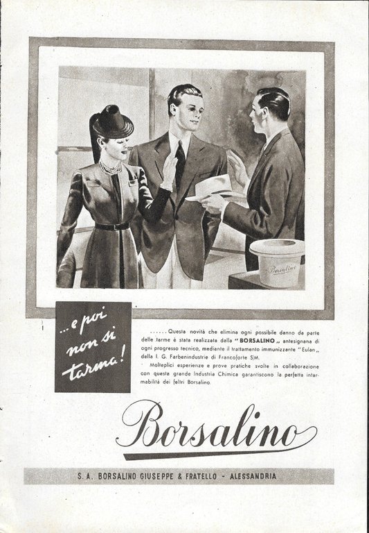 Lama Bolzano - Borsalino - Advertising 1942