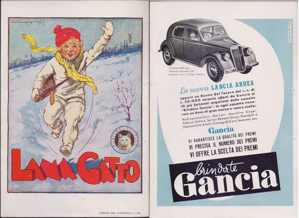 Lana Gatto/Gancia. Advertising 1940