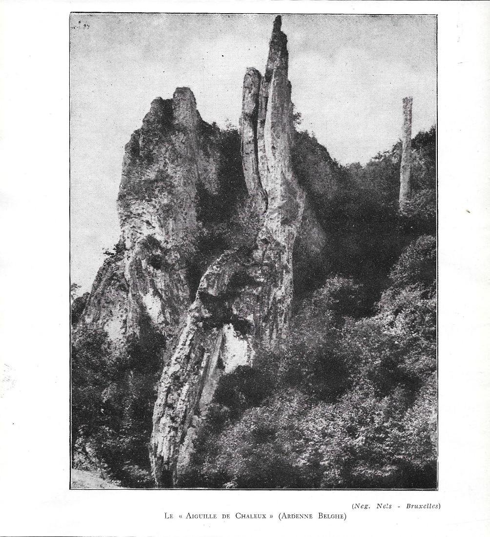 Le Aiguille de Chaleux (Ardenne). Stampa 1930