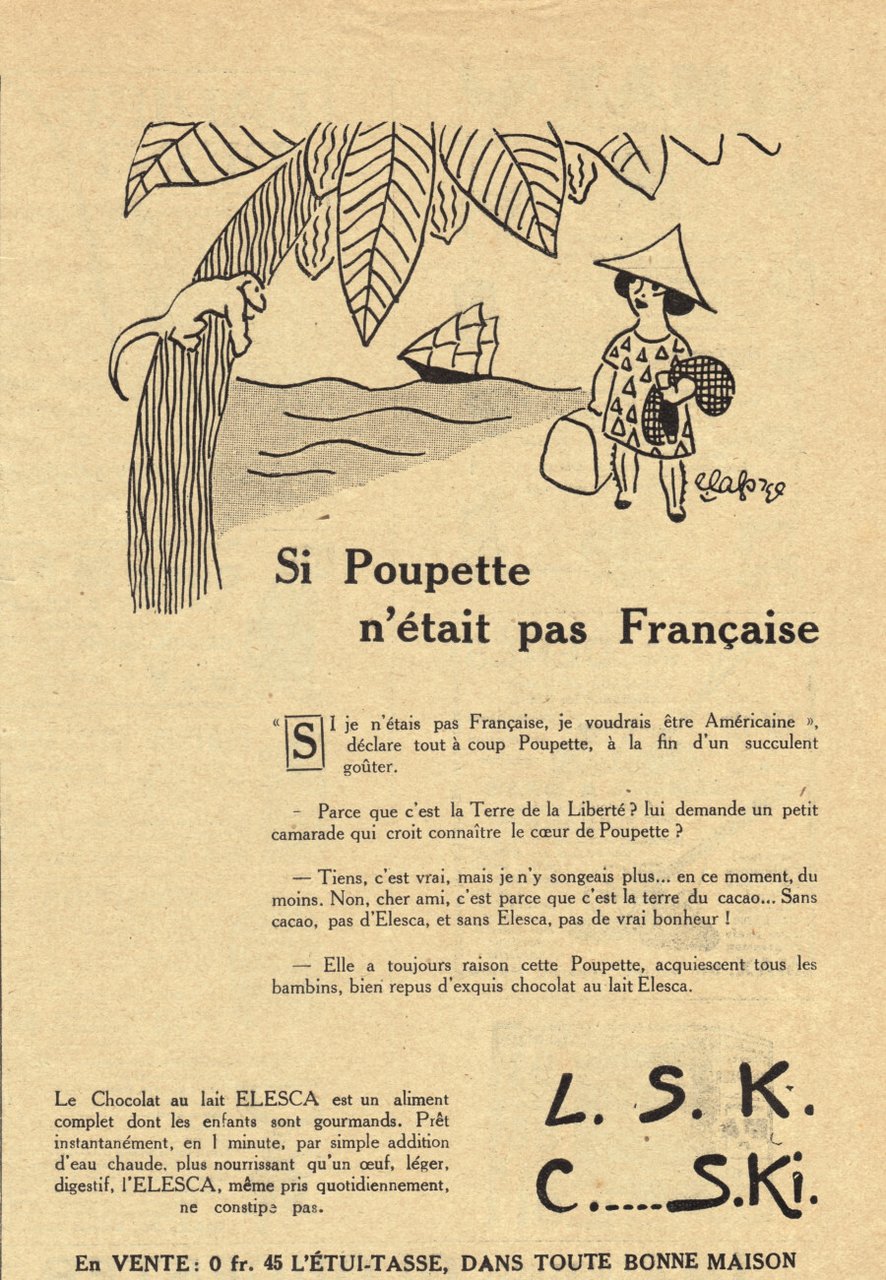 Le Chocolat au lait Elesca est un aliment complet. Advertising …