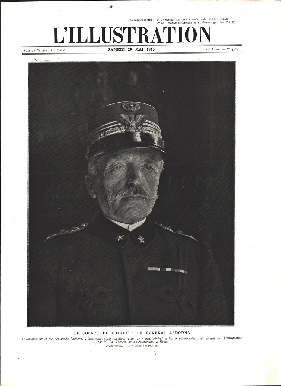 Le Joffre de l'Italie: le general Cadorna (WWI). Immagine 1915