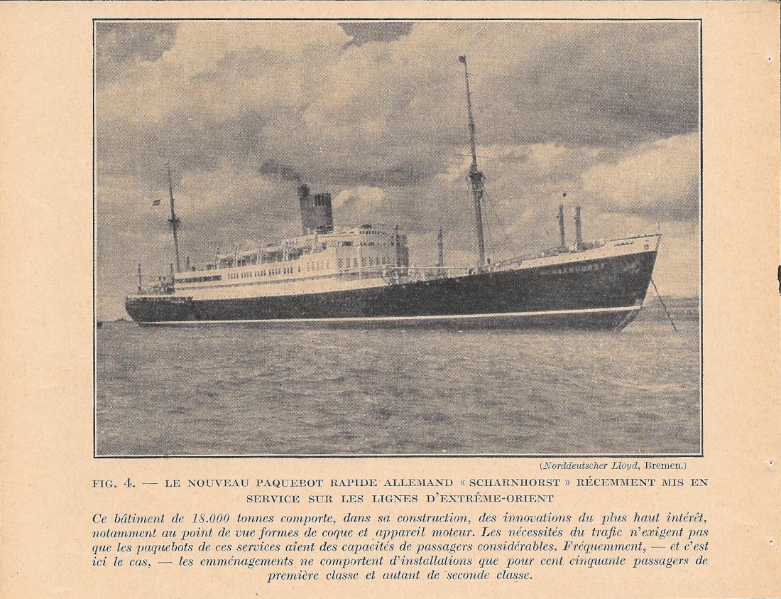 Le nouveau paquebot rapide allemand Scharnhorst - Immagine 1935