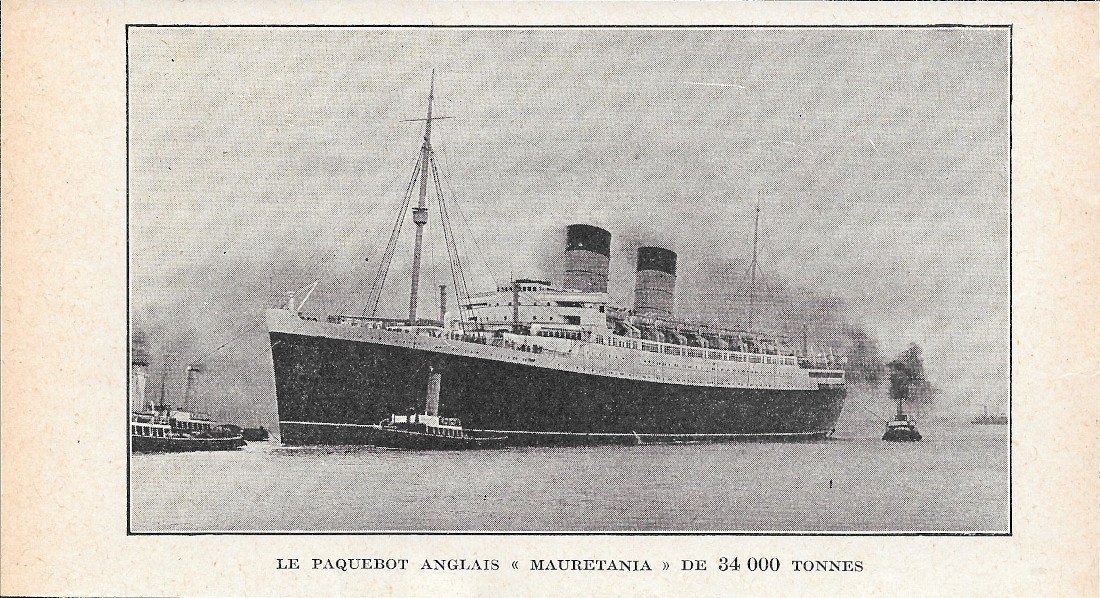 Le Paquebot Anglais Mauretania de 34.000 tonnes - Immagine 1939