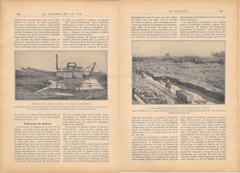 Le platine plus précieux que l'or - estratto 1928