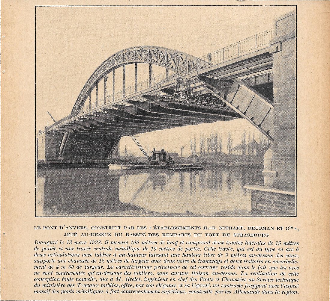 Le Pont d'Anvers a Strasbourg - Immagine 1928