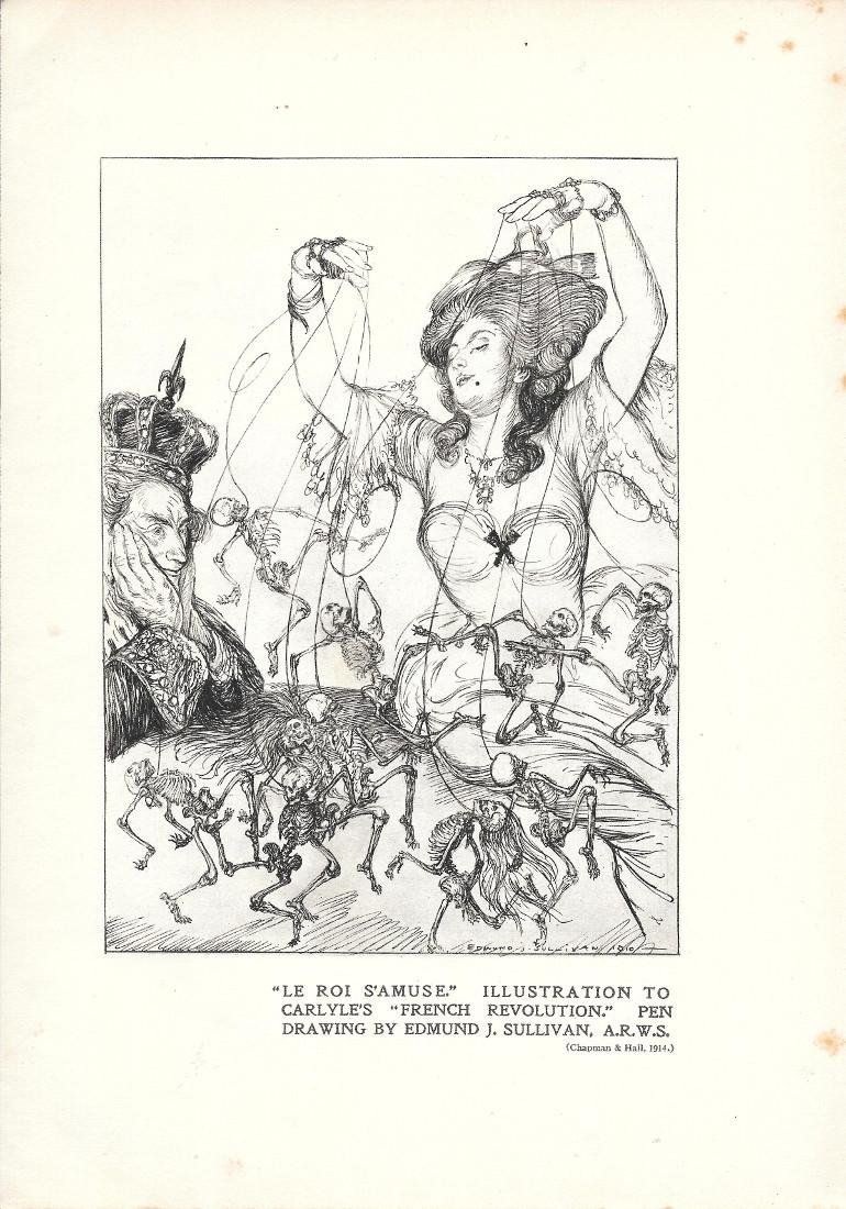 Le roi s'amuse/The symbol Shop. Pen Drawing by J. Sullivan …