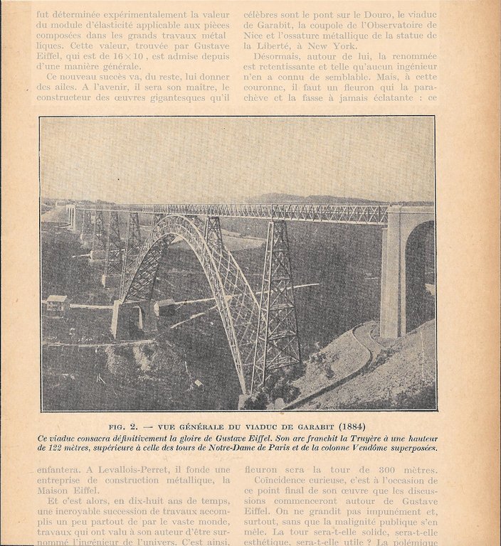 Le viaduc de Garabit en construction / Vue générale du …