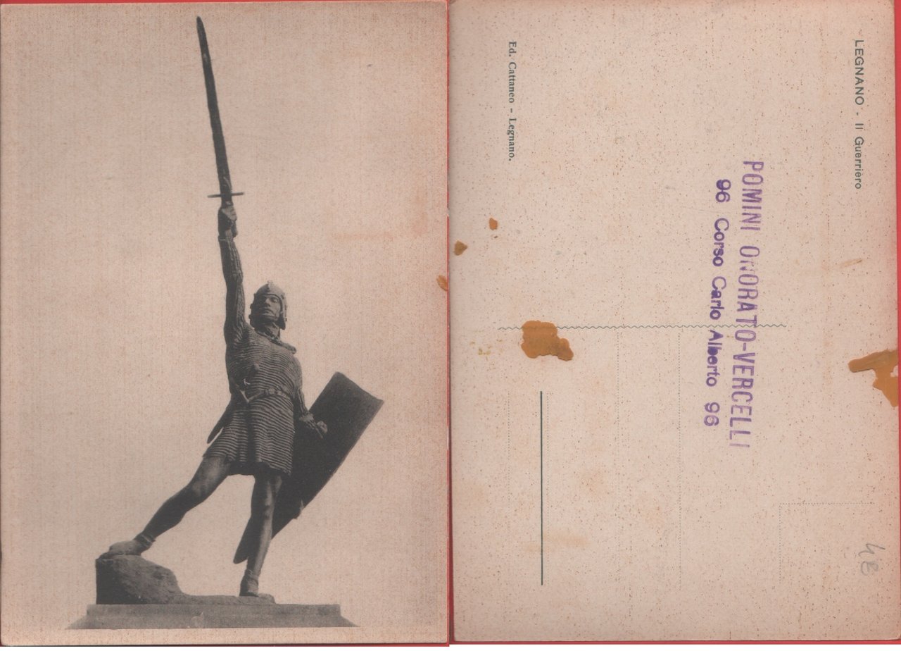 Legnano. Il guerriero. Non viaggiata