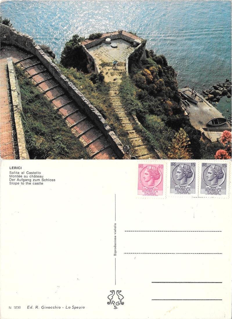 Lerici, salita al Castello. Non viaggiata