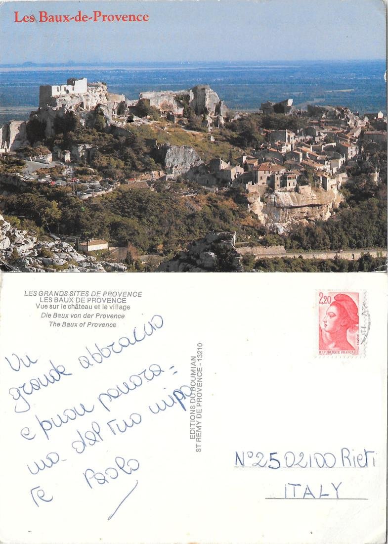 Les Baux-de-Provence. Viaggiata