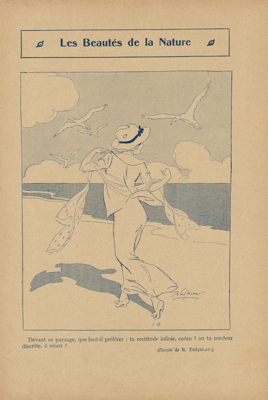 Les beautes de la nature. (ill. Prejelan). Stampa 1913