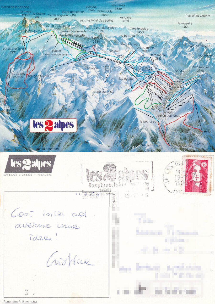 Les Deux Alpes (Grenoble) - Viaggiata 1995