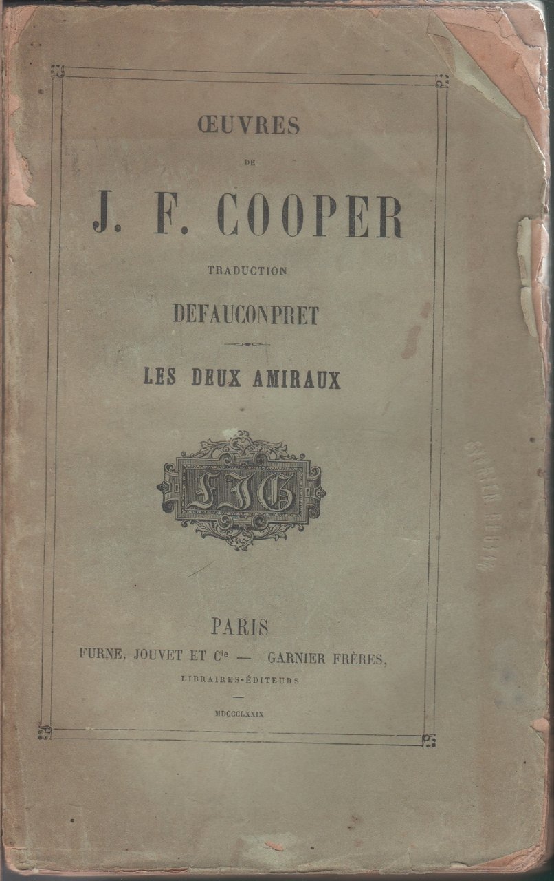 Les deux amiraux - James Fenimore Cooper