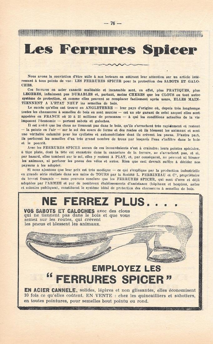 Les Ferrures Spicer. Pubblicita 1932