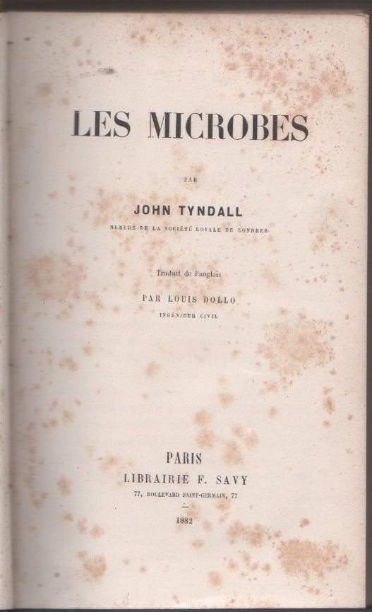 Les microbes - John Tyndall