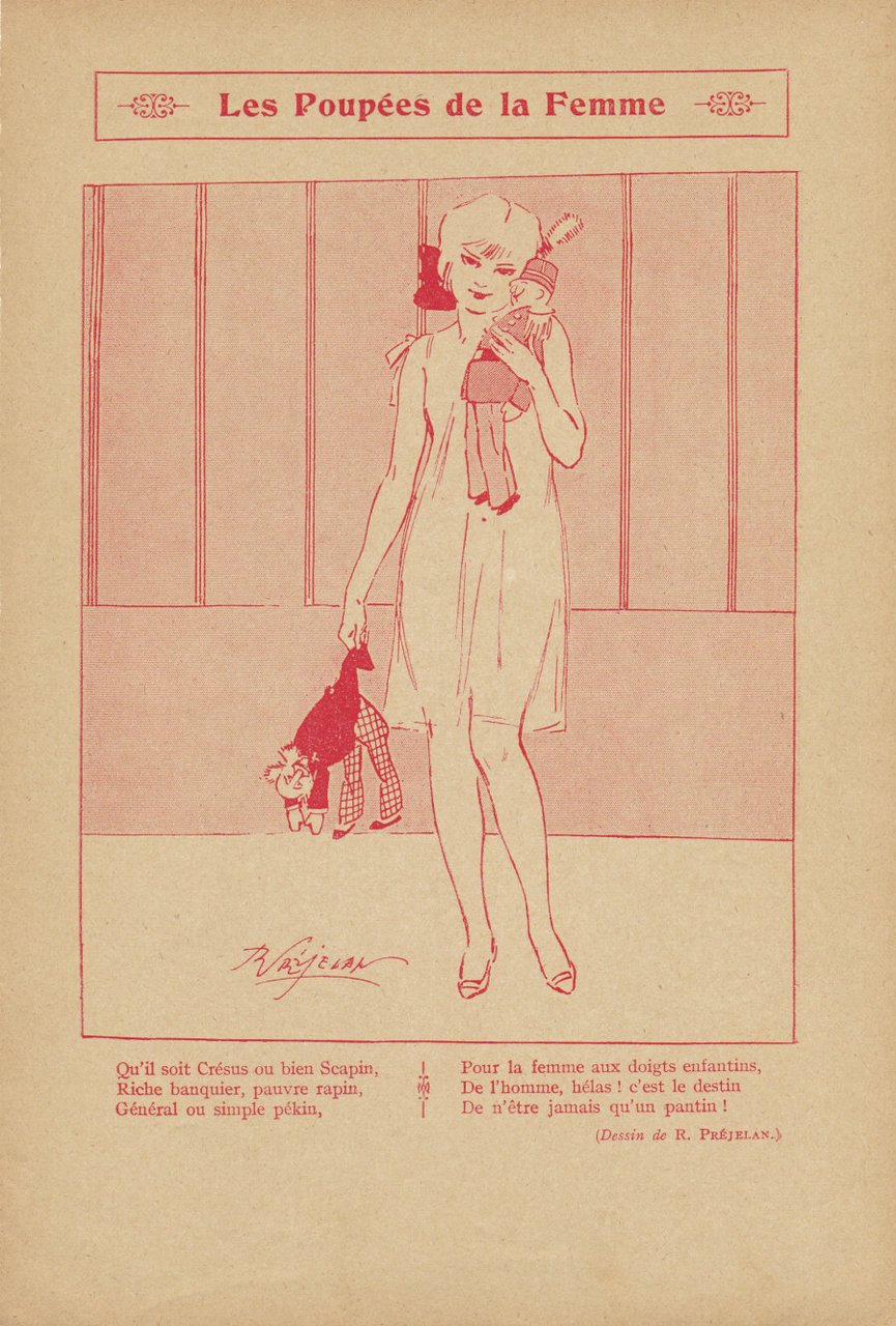 Les poupees de la femme. (ill. Prejelan). Stampa 1913