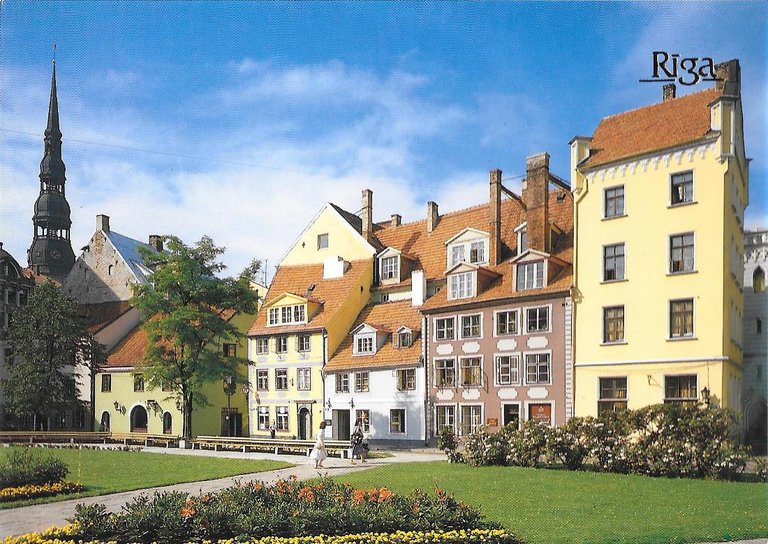 Lettonia. Riga. The square near the Philharmonic Concert-hall  Non viaggiata, stampa 1989