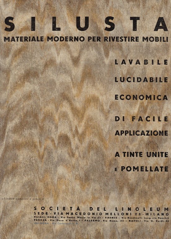 Lineolum dati tecnici / Silusta materiale moderno per rivestire mobili. …