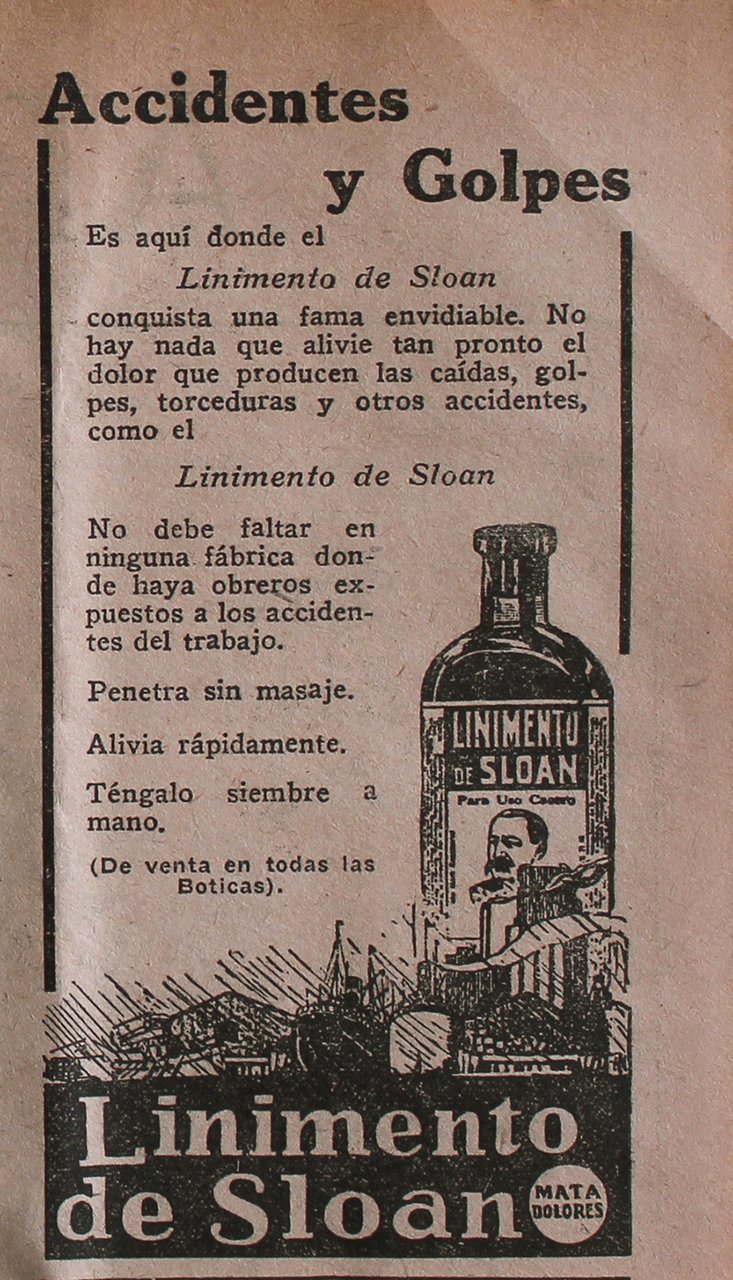 Linimento de Sloan - Advertising 1922