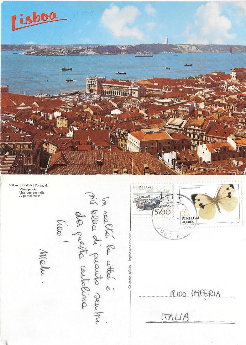 Lisbona. Panorama parziale. Viaggiata