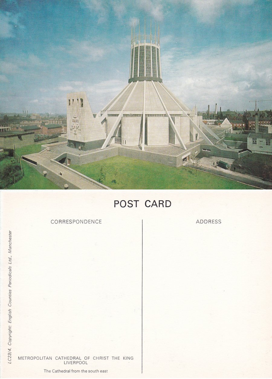 Liverpool. Metropolitan Cathedral of Christ the King. South east. Non …