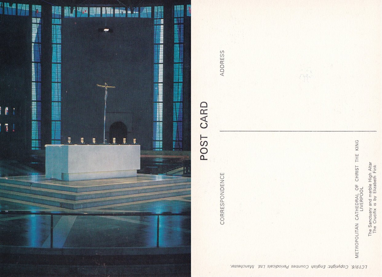 Liverpool. Metropolitan Cathedral of Christ the King. The Sanctuary and …