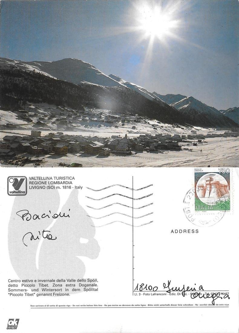 Livigno (SO). Viaggiata