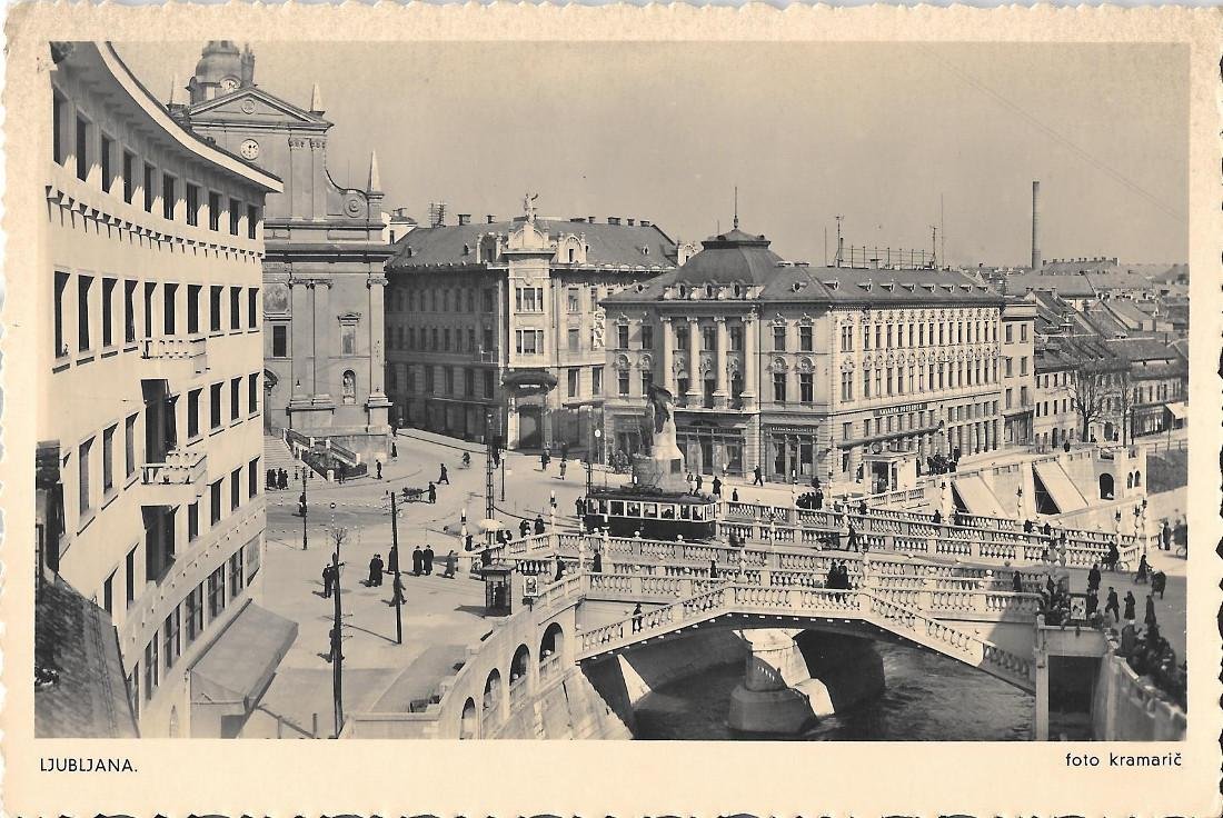 Ljubljana. Triplo Ponte. Non viaggiata